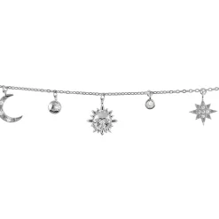 Jacques Lemans Bracelet Sterling Silver With White Topaz Gemstones> Bracelets