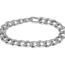 Jacques Lemans Curb Bracelet Sterling Silver With Topazes> Bracelets