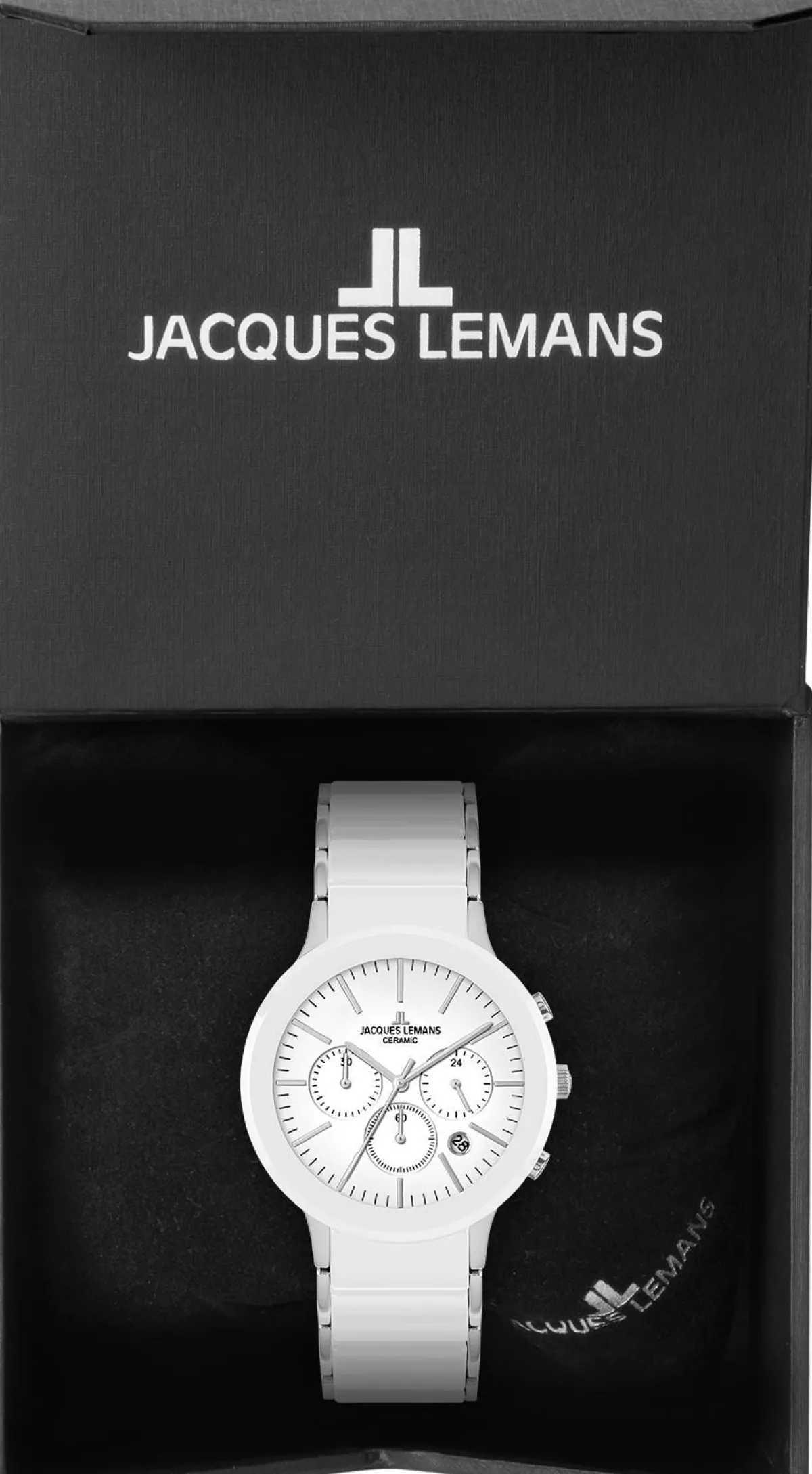 Jacques Lemans Dublin 1-1854B> High-Tech Ceramic