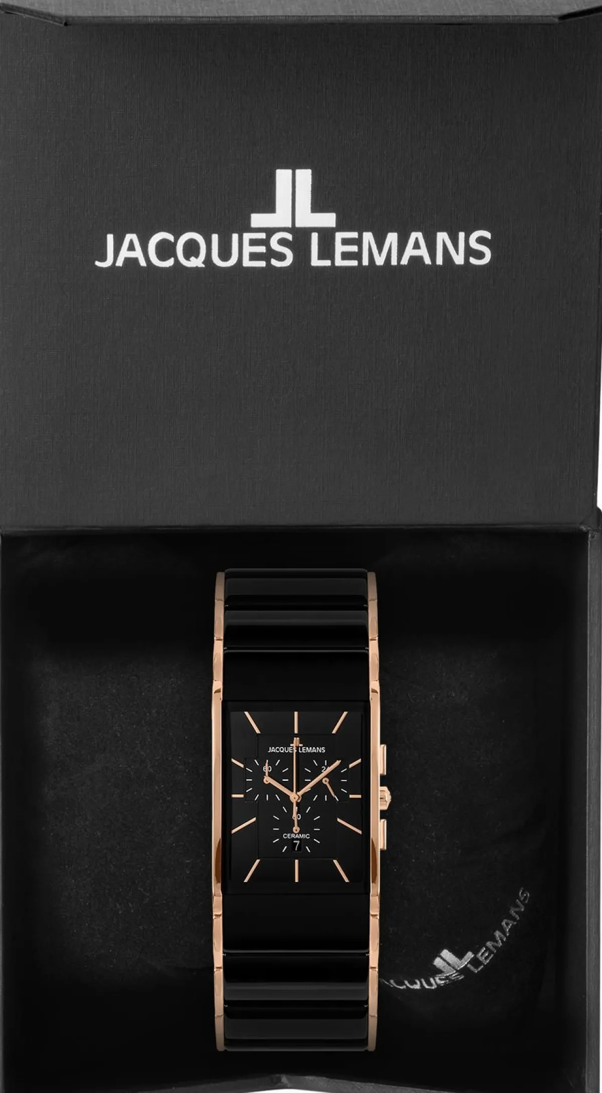 Jacques Lemans Dublin 1-1941B> High-Tech Ceramic