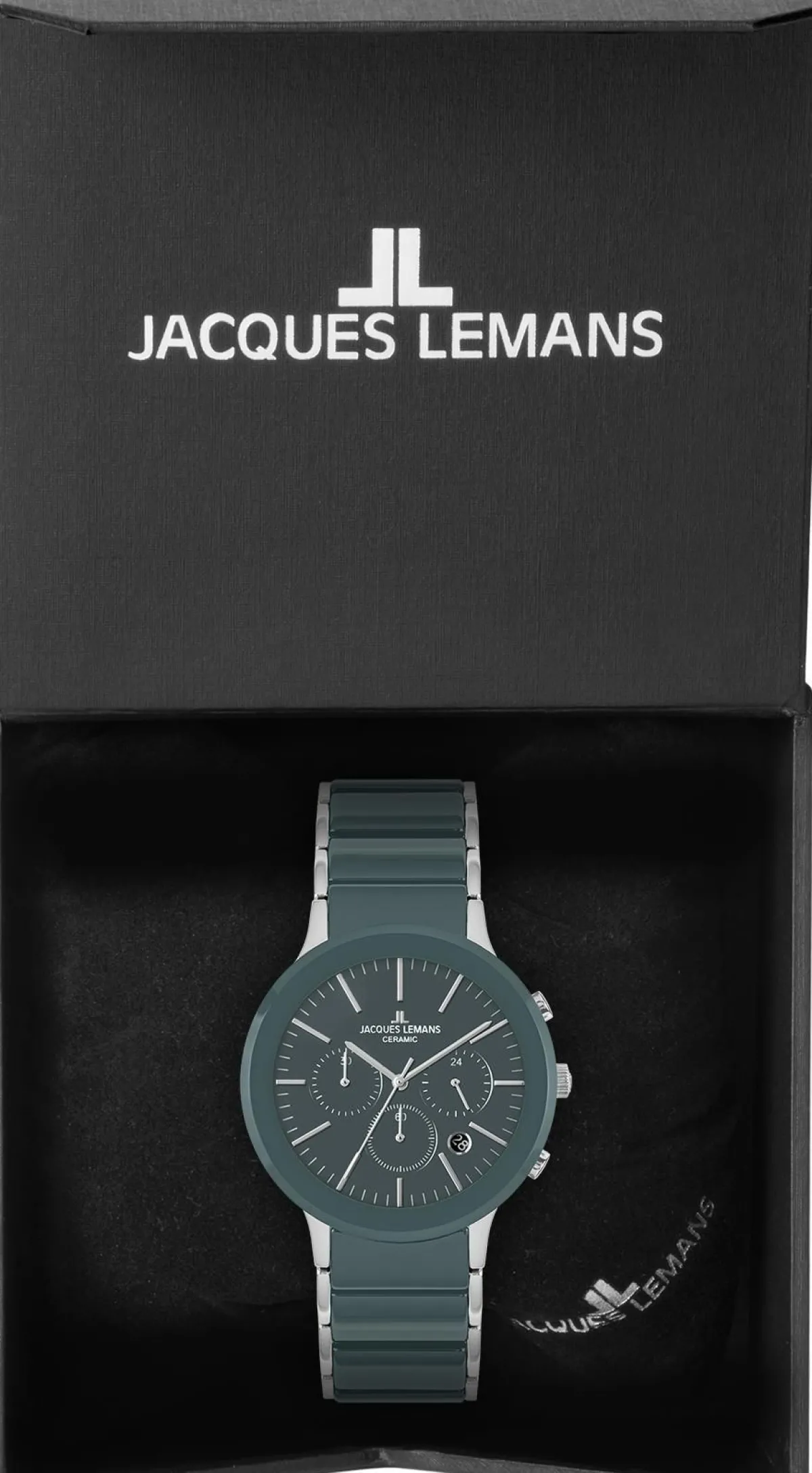 Jacques Lemans Dublin 1-1854D> High-Tech Ceramic