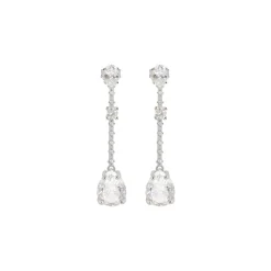 Jacques Lemans Ear Stud Sterling Silver With Topazes> Earrings