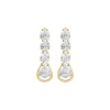 Jacques Lemans Ear Stud Sterling Silver Goldplatet With Topaz> Earrings