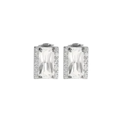 Jacques Lemans Ear Stud Sterling Silver With Topazes> Earrings