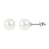 Jacques Lemans Ear Stud Sterling Silver With Pearl> Earrings