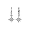 Jacques Lemans Ear Stud Sterling Silver With White Topaz Gemstones> Earrings