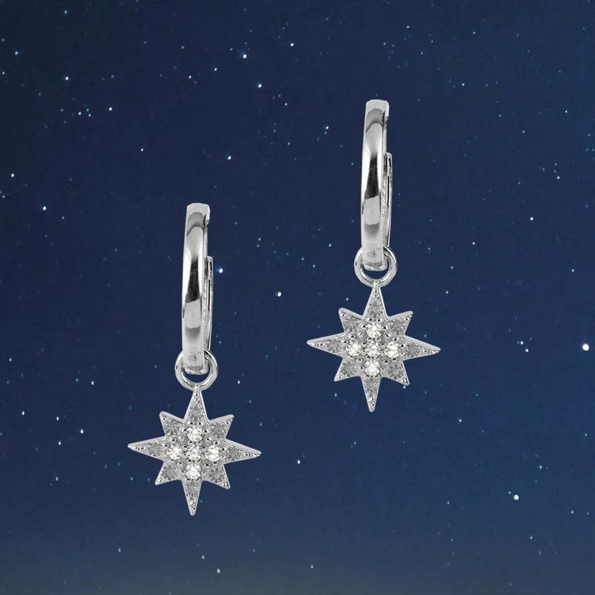 Jacques Lemans Ear Stud Sterling Silver With White Topaz Gemstones> Earrings