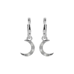 Jacques Lemans Ear Stud Sterling Silver With White Topaz Gemstones> Earrings