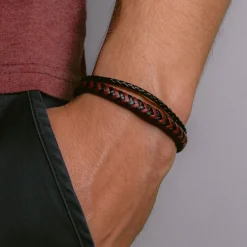 Jacques Lemans Leather Bracelet> Leather Bracelets