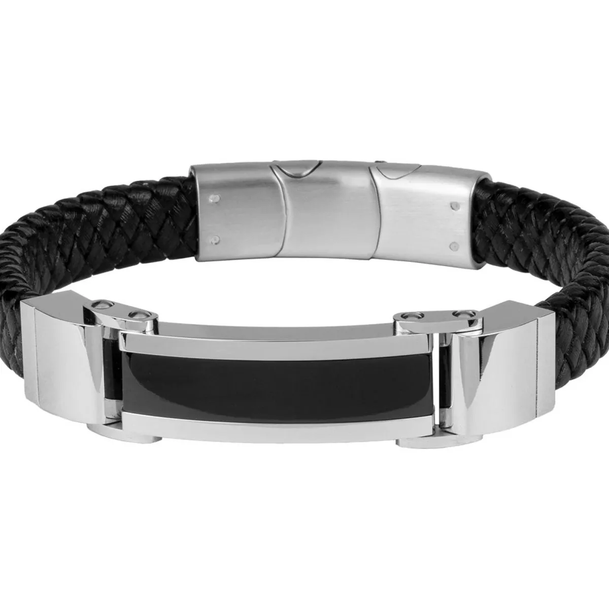 Jacques Lemans Leather Bracelet With Ceramic> Leather Bracelets