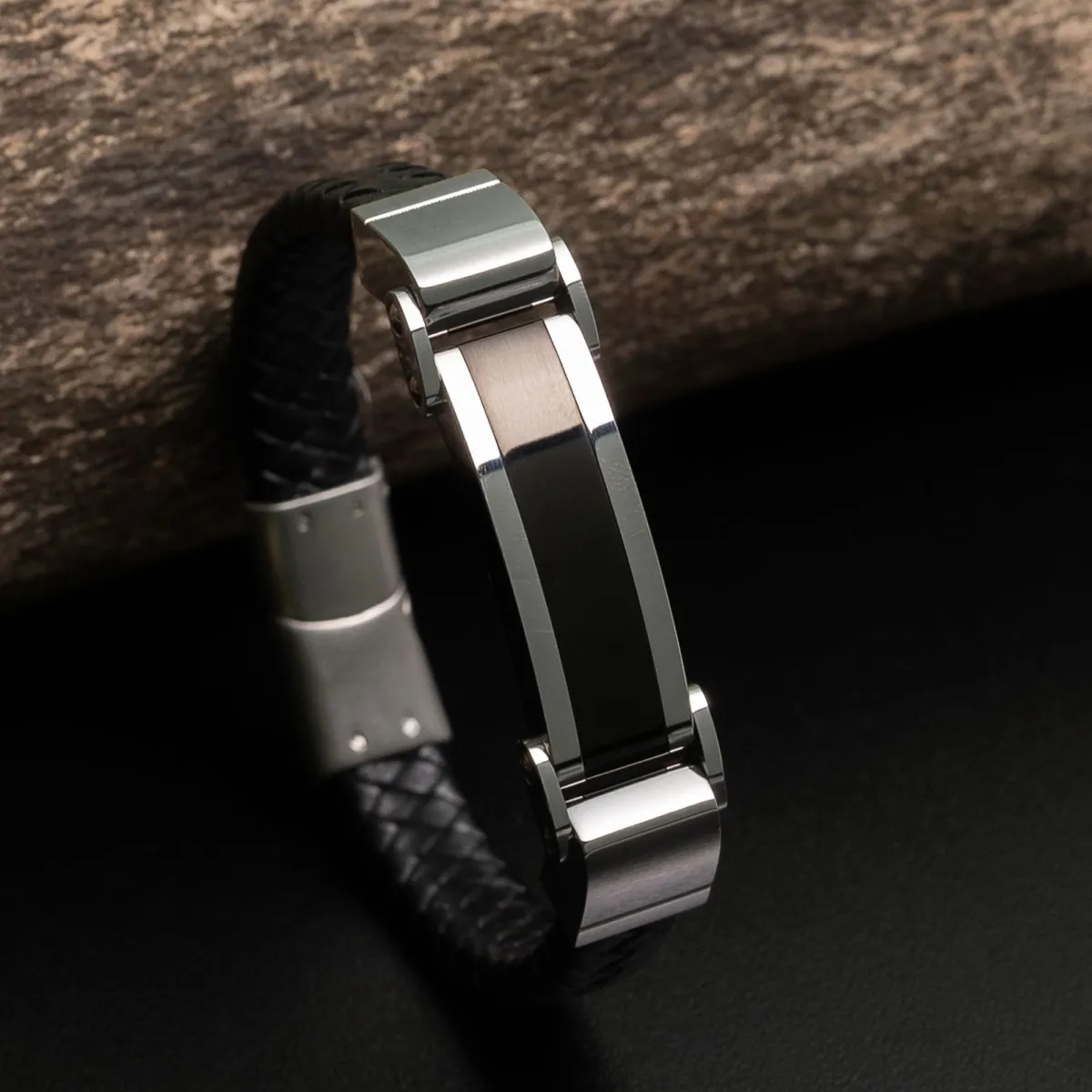 Jacques Lemans Leather Bracelet With Ceramic> Leather Bracelets