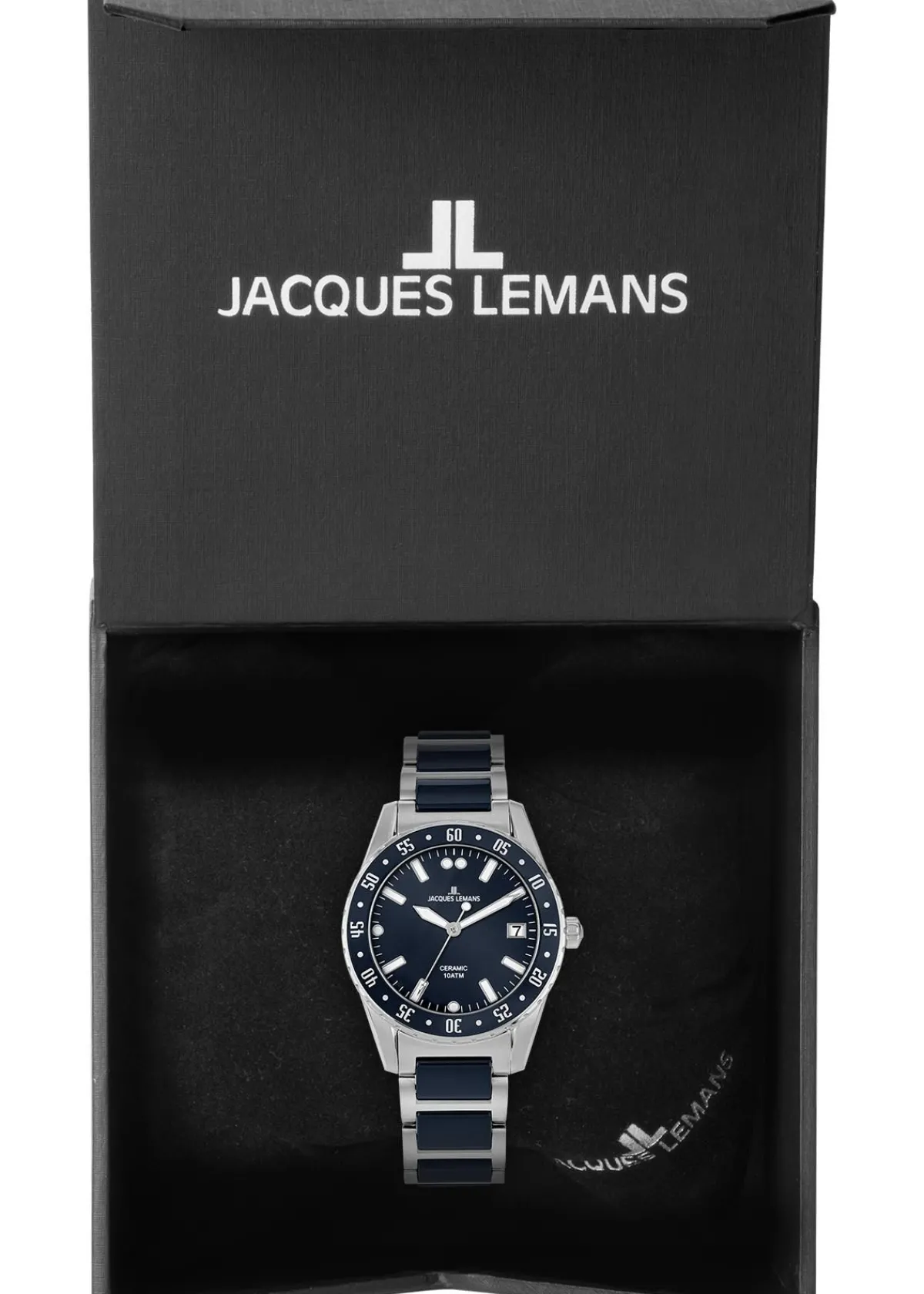 Jacques Lemans Liverpool 42-12B> High-Tech Ceramic