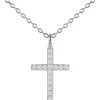 Jacques Lemans Necklace "Cruzifix" Sterlingsilver With Topazes> Necklaces