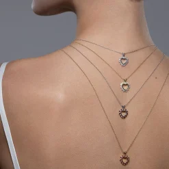 Jacques Lemans Necklace Sterling Silver With Garnet> Necklaces