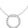 Jacques Lemans Necklace Sterling Silver With White Topaz> Necklaces