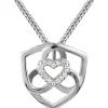 Jacques Lemans Necklace Sterling Silver With White Topaz Gemstones> Necklaces
