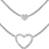 Jacques Lemans Necklace Sterling Silver With White Topaz> Necklaces