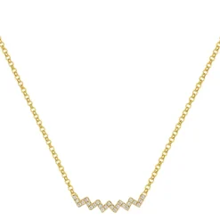 Jacques Lemans Necklace Sterlingsilver Goldplated With Topazes> Necklaces
