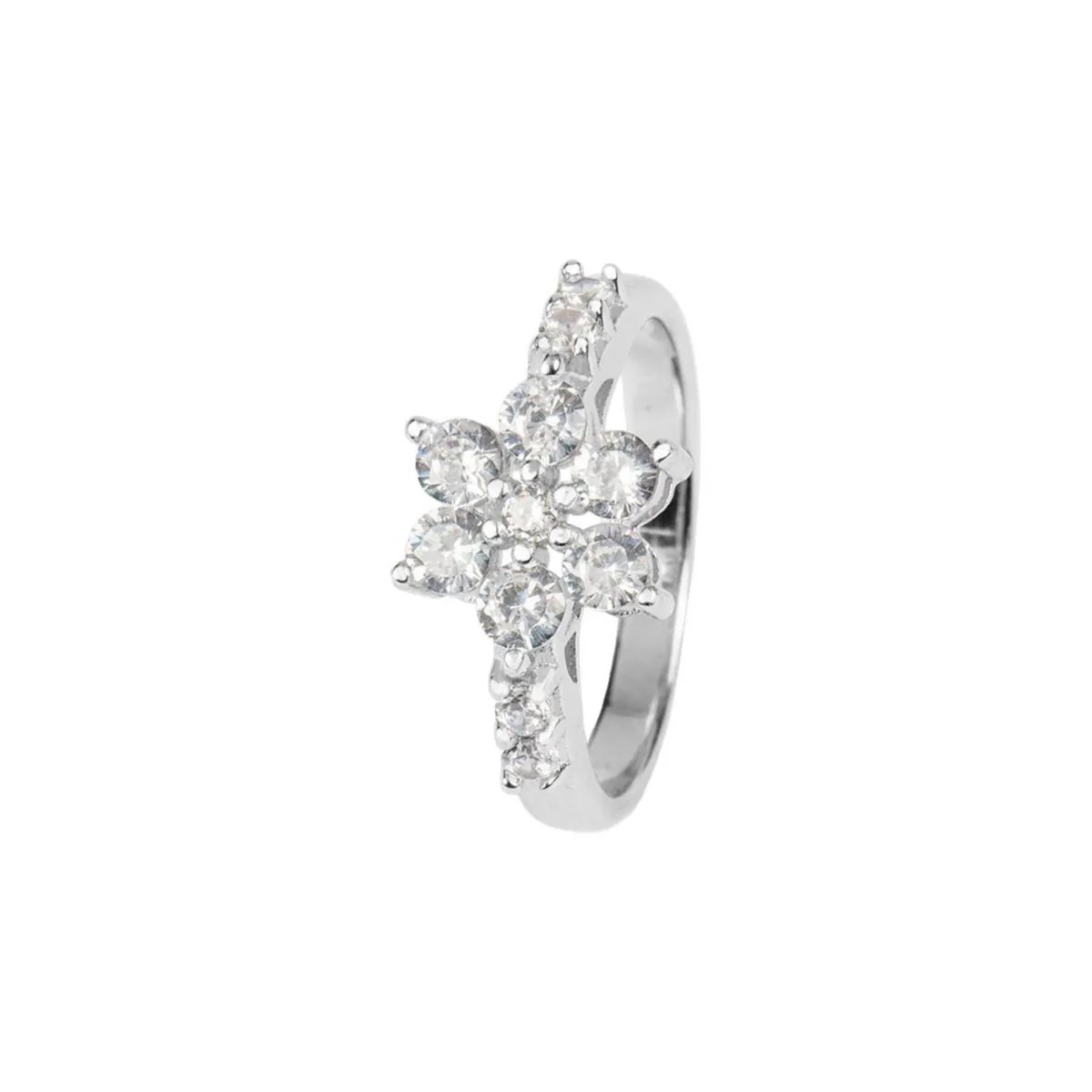 Jacques Lemans Ring "Flower" Sterling Silver With Topazes> Rings