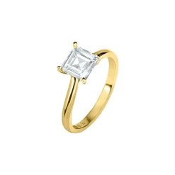 Jacques Lemans Ring Sterling Silver Goldplated With Topaz> Rings