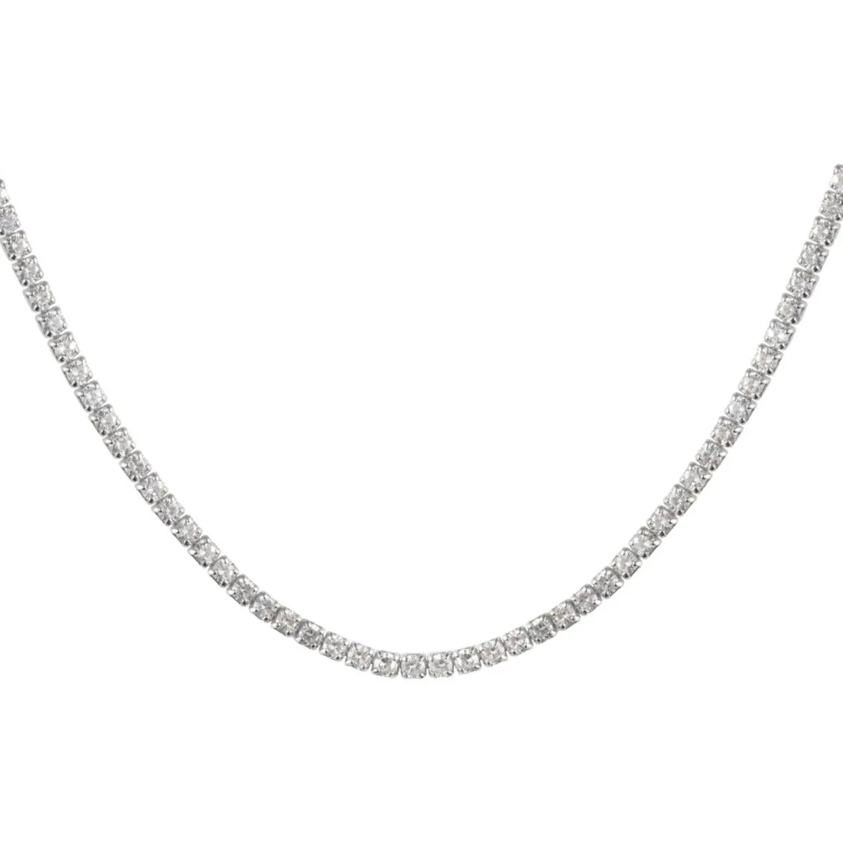 Jacques Lemans Tennis Necklace Sterling Silver With Topazes> Necklaces
