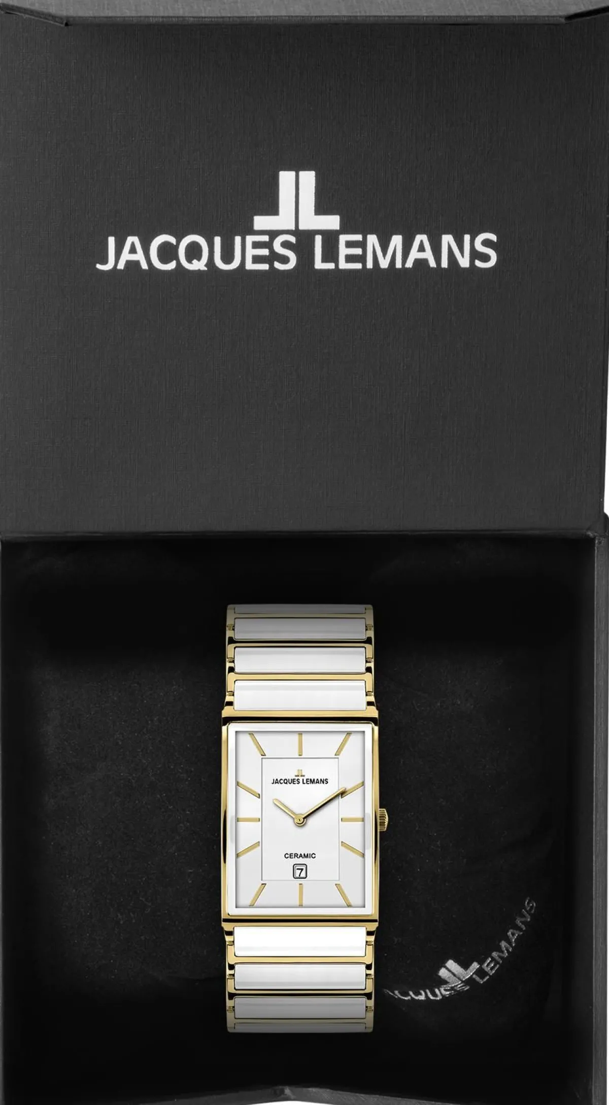 Jacques Lemans York 1-1593.1F> High-Tech Ceramic